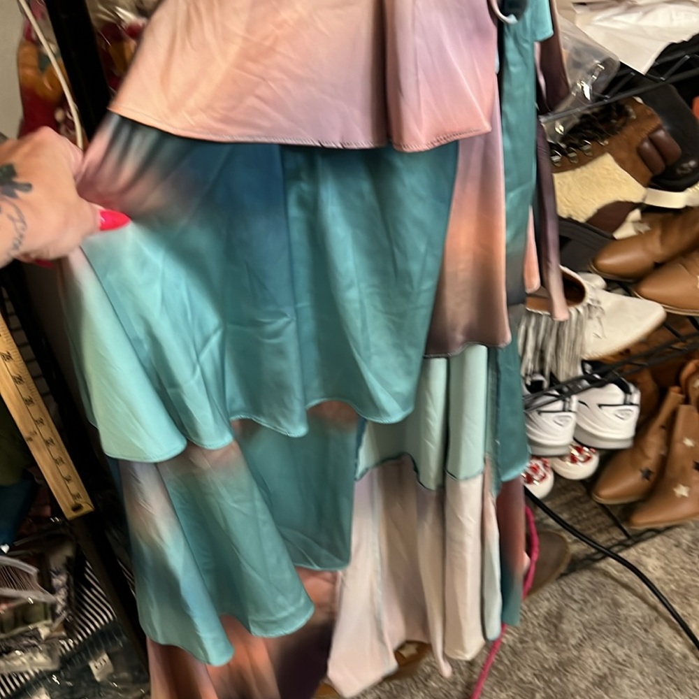 Anthropologie Hutch Sat Paige Wrap Maxi Dress, LARGE NWT - Picture 6 of 9